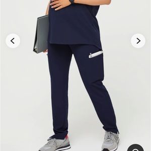 Figs Yola Maternity Scrub Pants Navy Size S